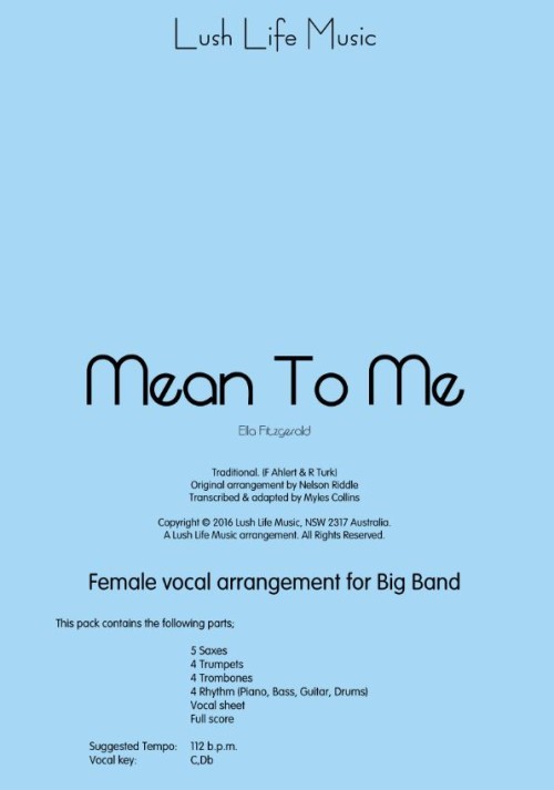 MEAN TO ME (Vocal)